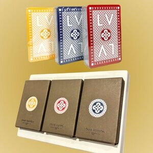 Louis Vuitton Playing Cards Set - 3 Decks - (yellow, red, blue) new
